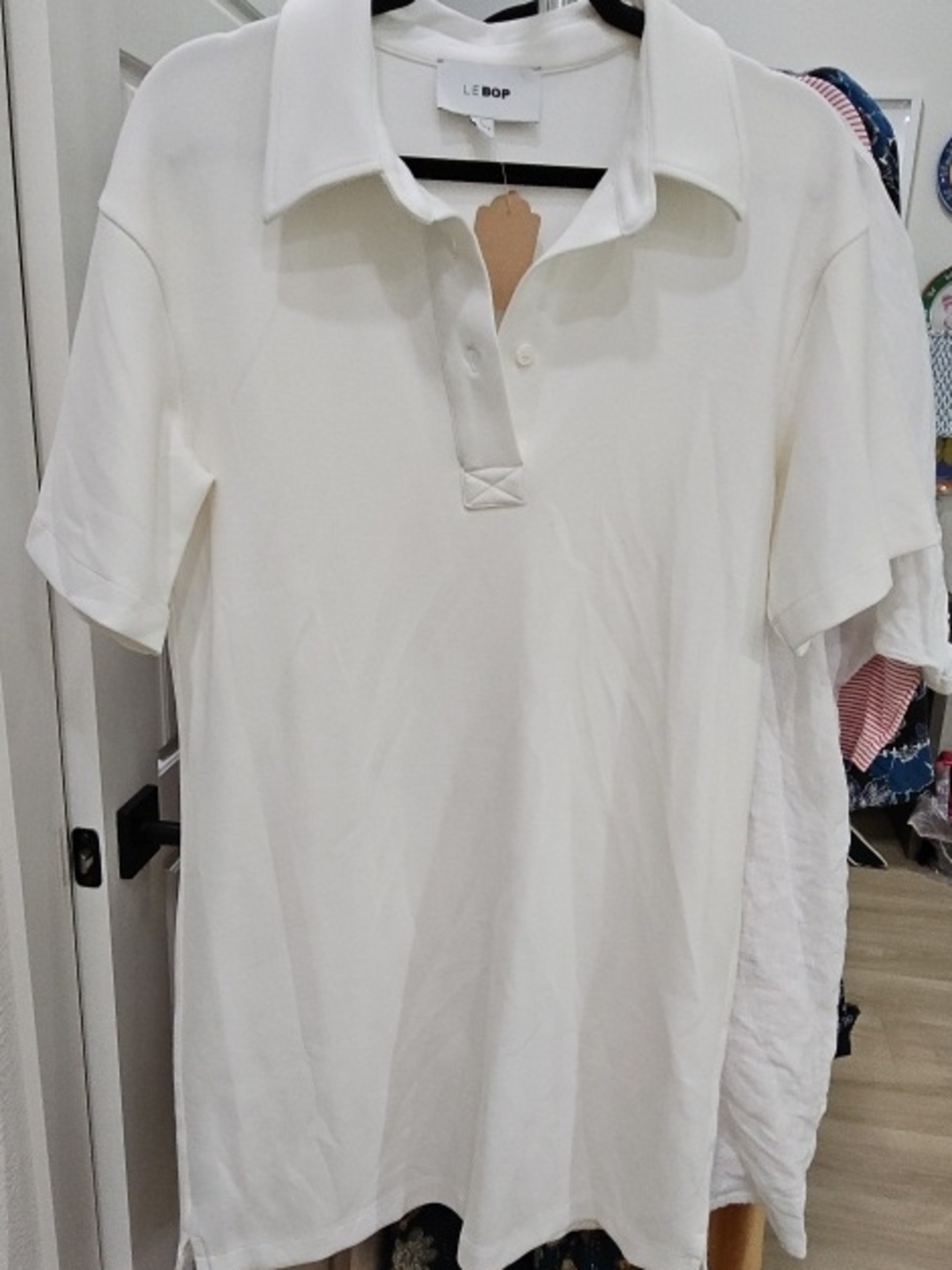 Le Bop Classic White Polo Shirt || Large